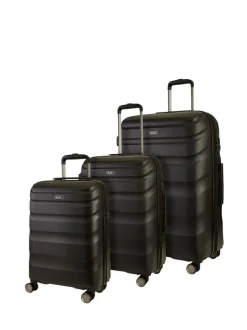 Rock Luggage Rock Bali 3pc Set Luggage Black Hot