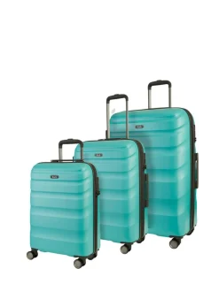 Rock Luggage Rock Bali 3pc Set Luggage Blue Discount