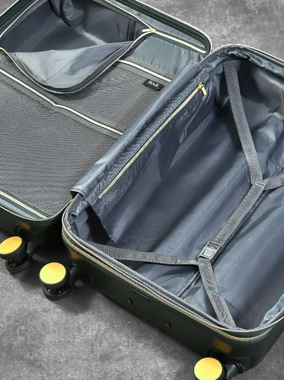 Rock Luggage Large Aria Suitcase Green Discount