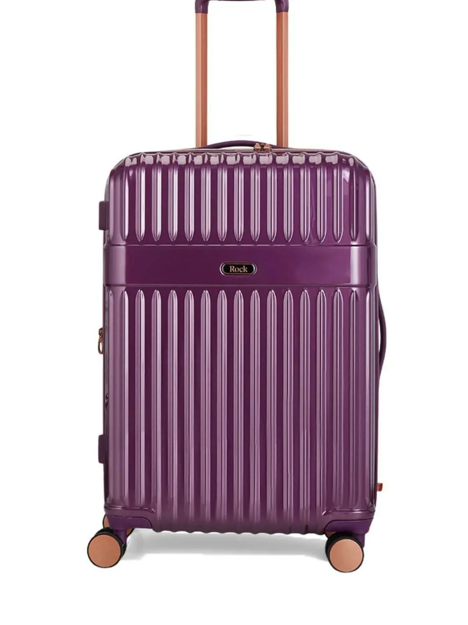 Rock Luggage Medium Selene Suitcase Purple Hot