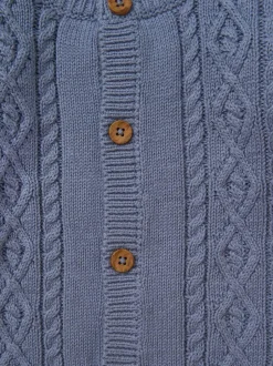 Rock-A-Bye Baby Boutique Blue True Knit Cardigan, Trousers Outfit Set