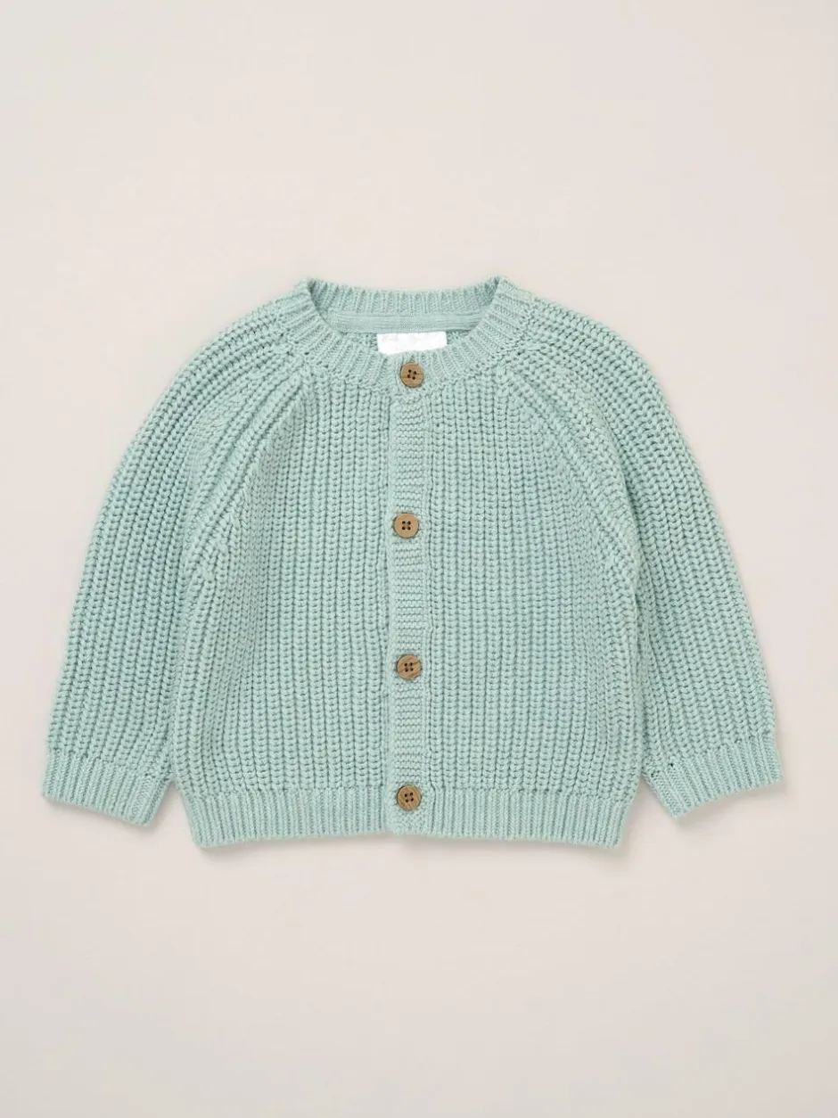 Rock-A-Bye Baby Boutique Cardigan with Embroidery Back Detail Blue Discount