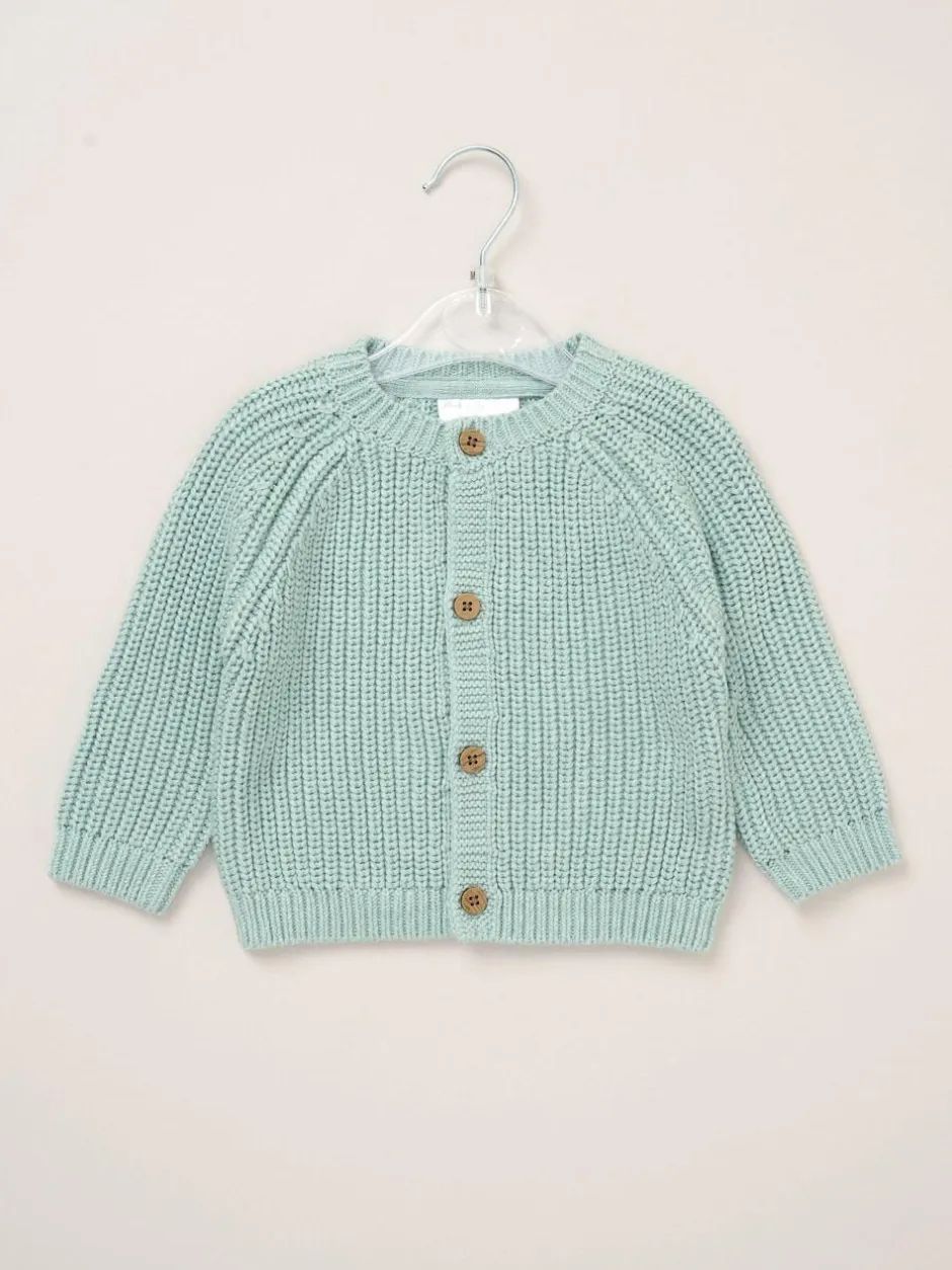 Rock-A-Bye Baby Boutique Cardigan with Embroidery Back Detail Blue Discount