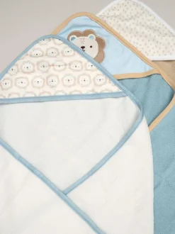 Rock-A-Bye Baby Boutique Hooded Towels 3 Pack Clearance