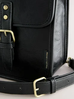 Rockett St George Black Satchel Multi Way Bag Clearance