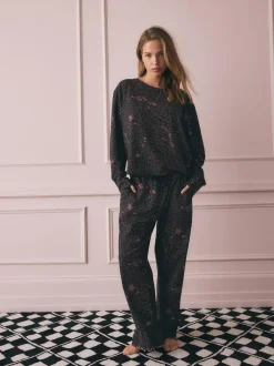 Rockett St George Chocolate Brown Leopard Tattoo Twosie Pyjamas New
