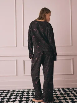 Rockett St George Chocolate Brown Leopard Tattoo Twosie Pyjamas New