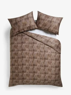 Rockett St George Floral 200 Thread Count Duvet and Pillowcase Set Leopard Love