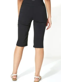 Roman Black Knee Length Stretch Shorts Outlet