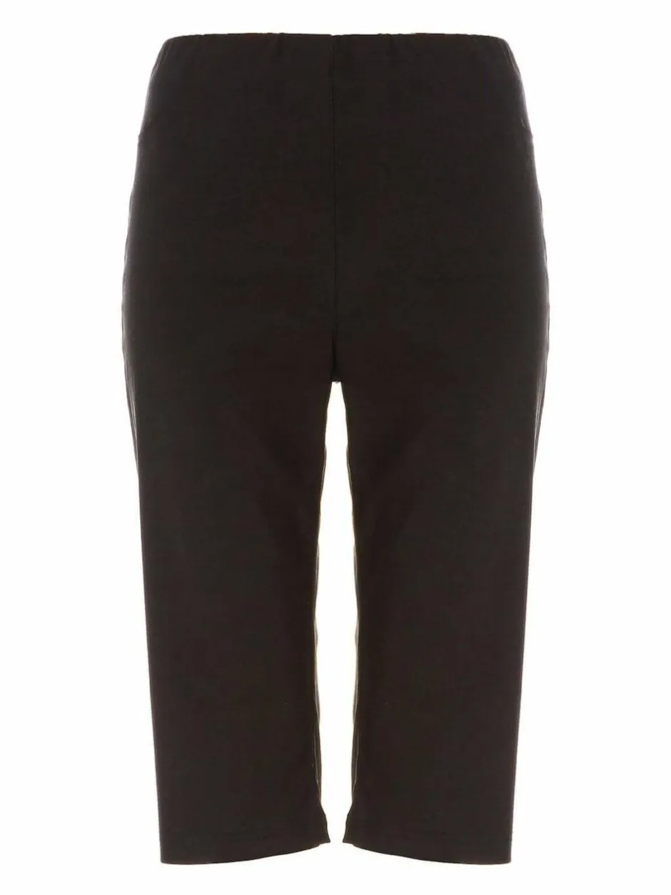 Roman Black Knee Length Stretch Shorts Outlet