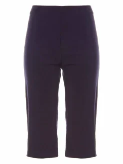 Roman Blue Knee Length Stretch Shorts New