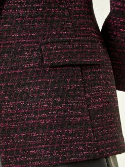 Roman Pink Boucle Jersey Blazer New