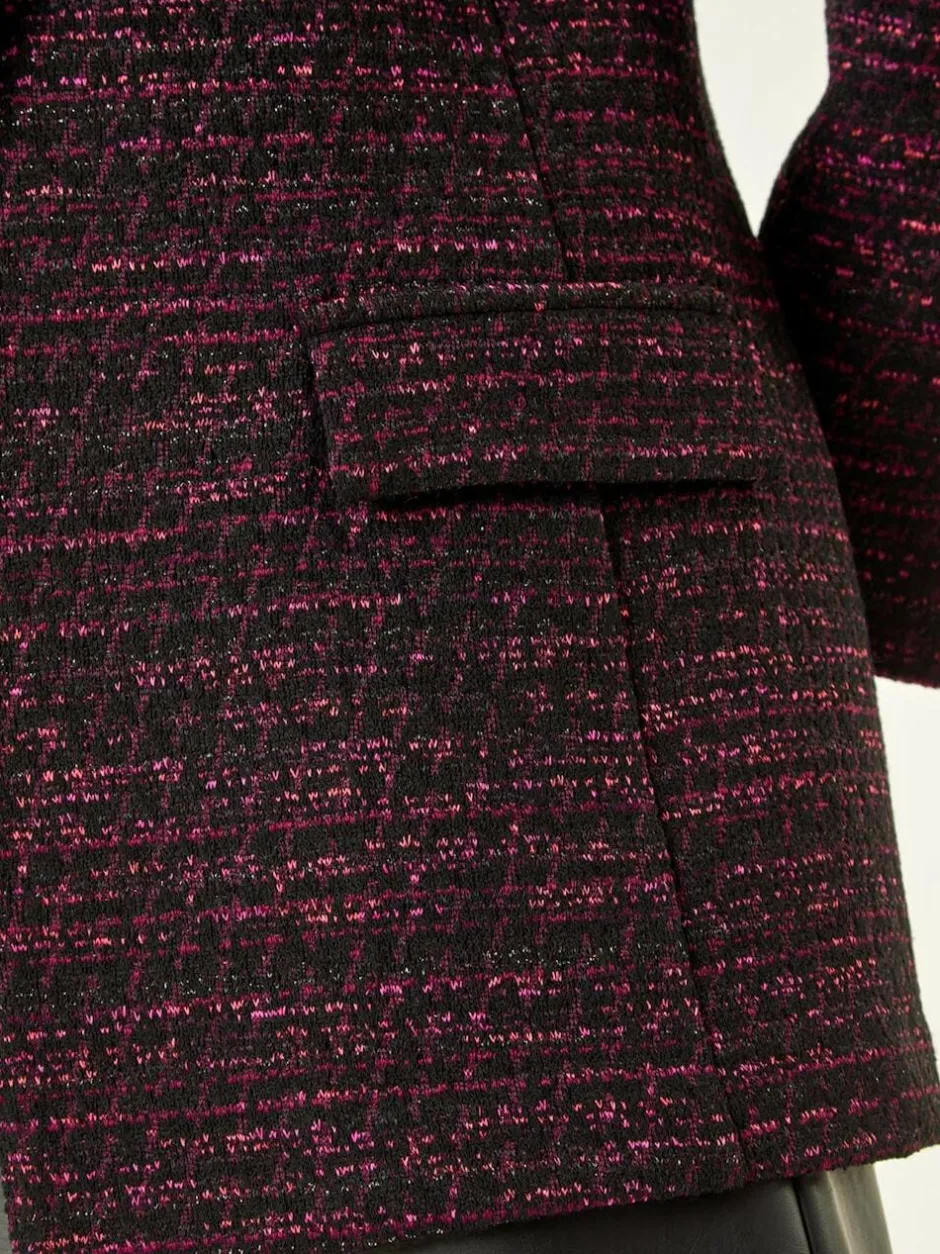 Roman Pink Boucle Jersey Blazer New
