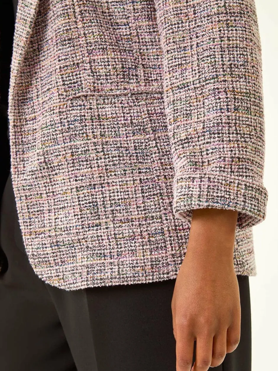 Roman Petite Boucle Stretch Blazer Pink Outlet
