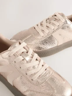 Next Rose Gold Standard Fit (F) Retro Trainers Online