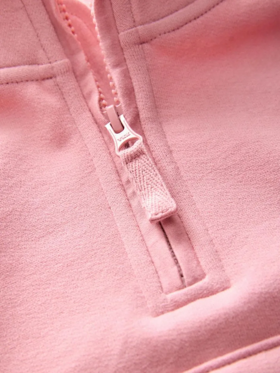 Next Rose Pink Quarter Zip Sweatshirt (3mths-7yrs) Clearance
