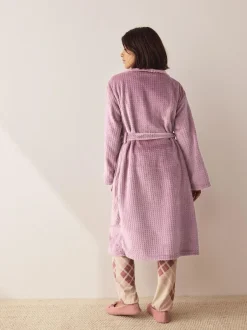Next Waffle Cosy Robe Rose Pink Hot