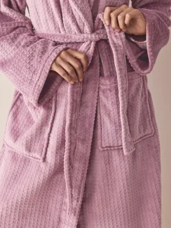 Next Waffle Cosy Robe Rose Pink Hot