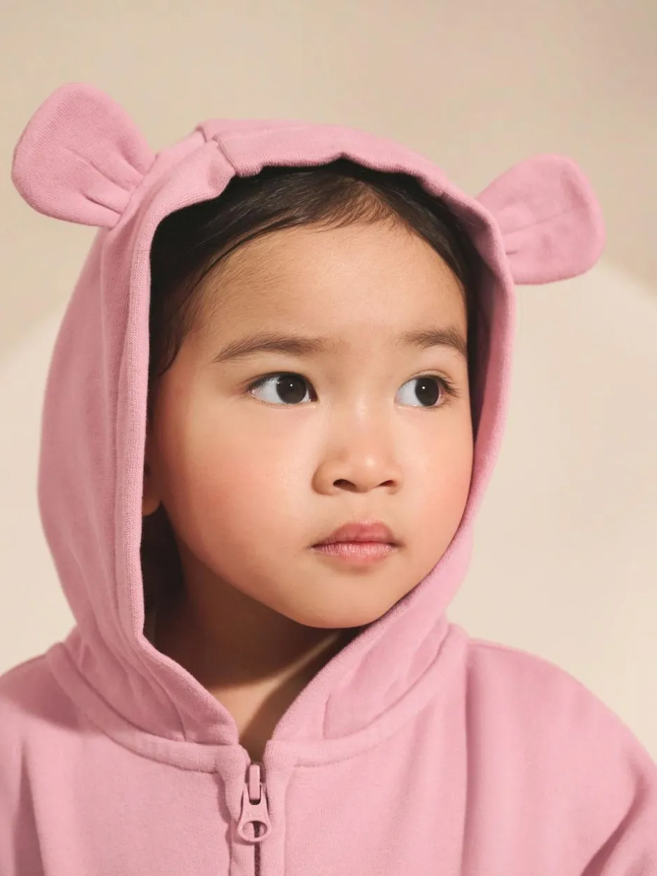 Next Rose Pink Zip Through Hoodie (3mths-7yrs) Clearance