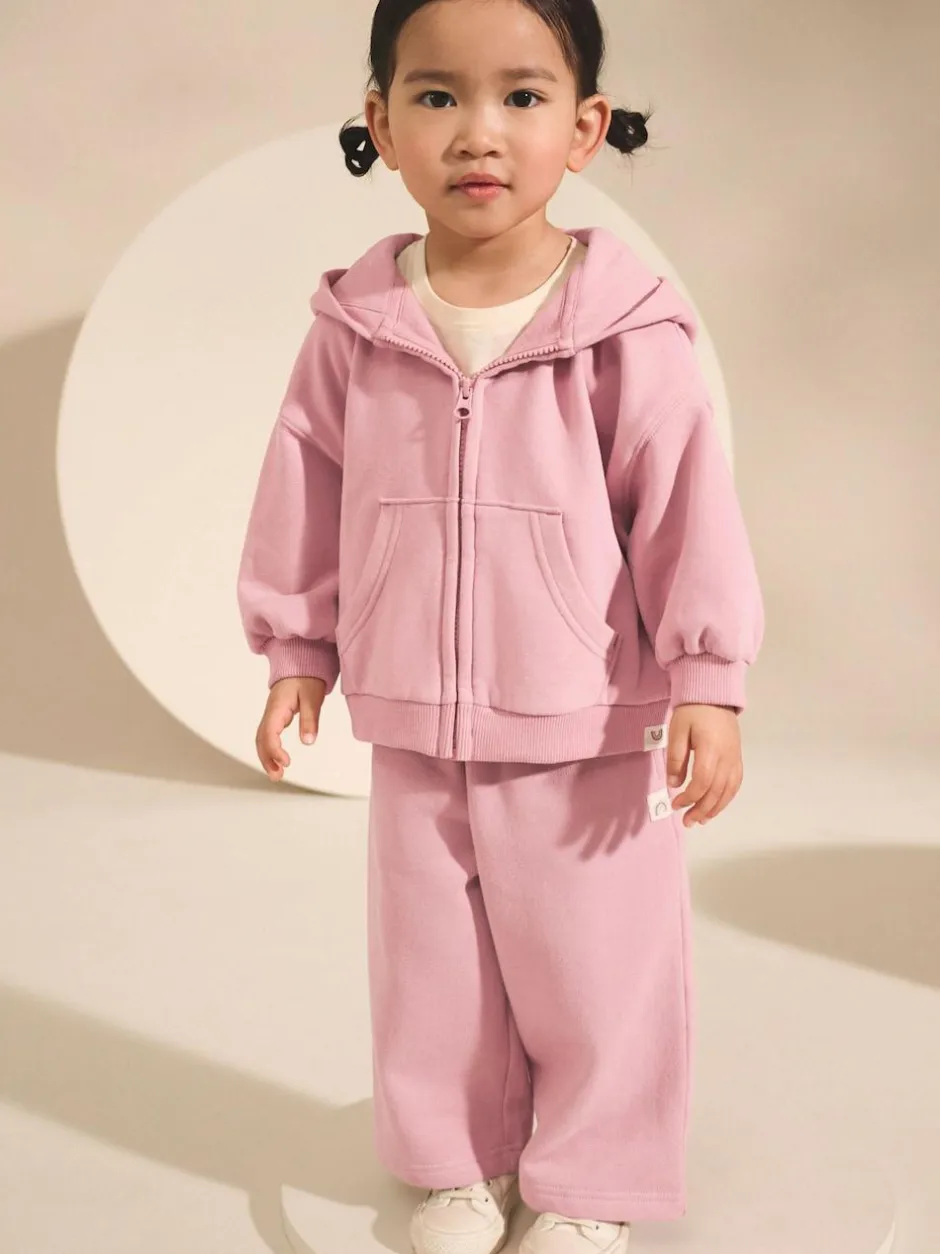 Next Rose Pink Zip Through Hoodie (3mths-7yrs) Clearance