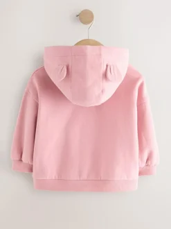 Next Rose Pink Zip Through Hoodie (3mths-7yrs) Clearance