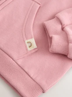 Next Rose Pink Zip Through Hoodie (3mths-7yrs) Clearance