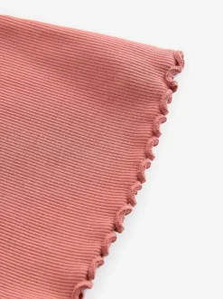 Next Rust Pink 1 Pack Rib Flare Leggings (3-16yrs) Sale