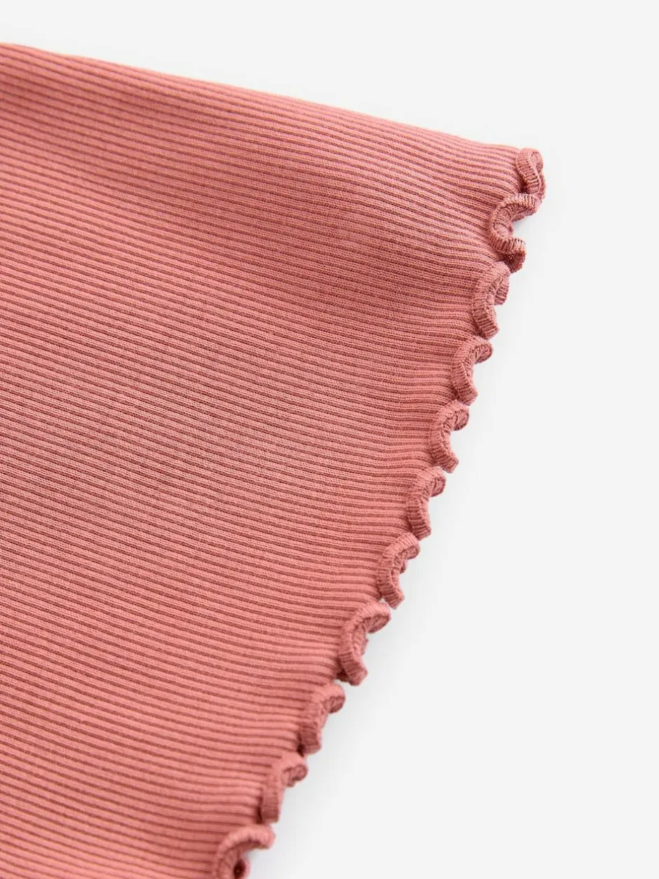 Next Rust Pink 1 Pack Rib Flare Leggings (3-16yrs) Sale