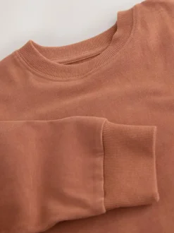 Next Rust Red Regular Fit Long Sleeve Cosy T-Shirt (3-16yrs) Online