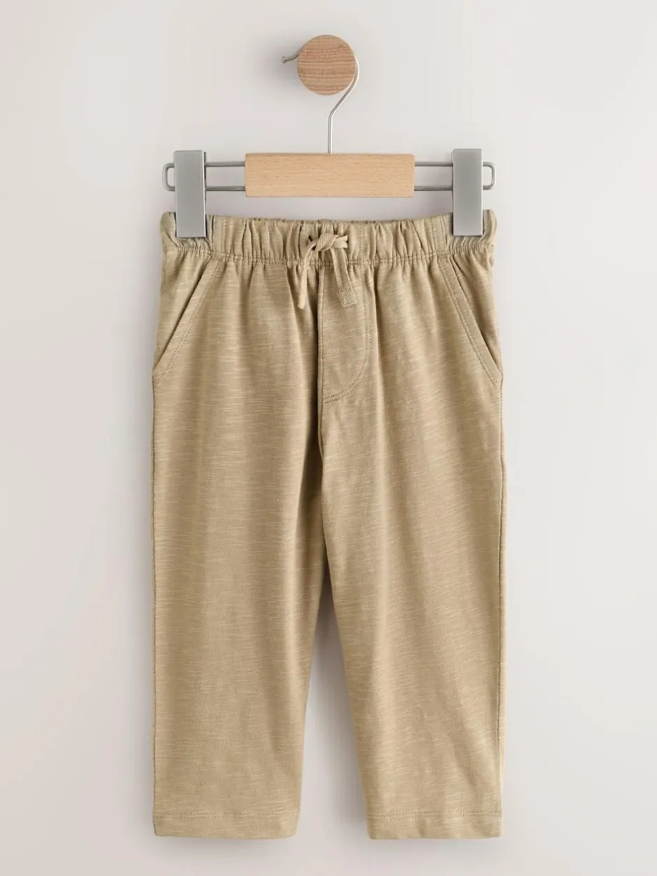 Next Stripe Joggers 3 Pack (3mths-7yrs) Rust Stripe Tan Brown And Grey Outlet