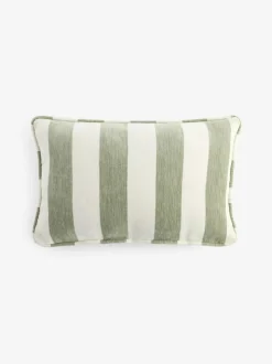 Next 50 x 30cm Chenille Stripe Cushion Sage Green Hot