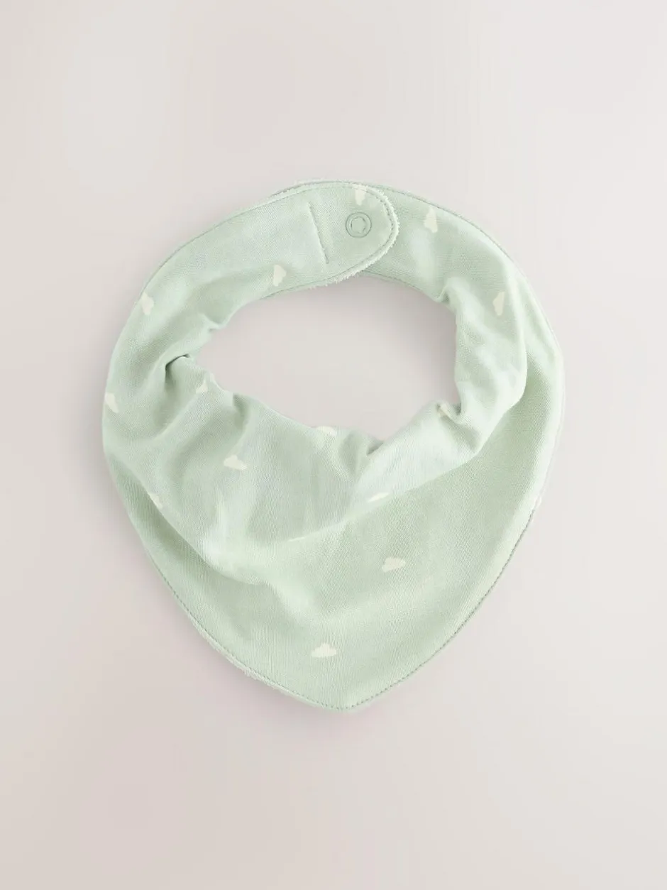 Next Baby Bibs 5 Pack Sage Green New