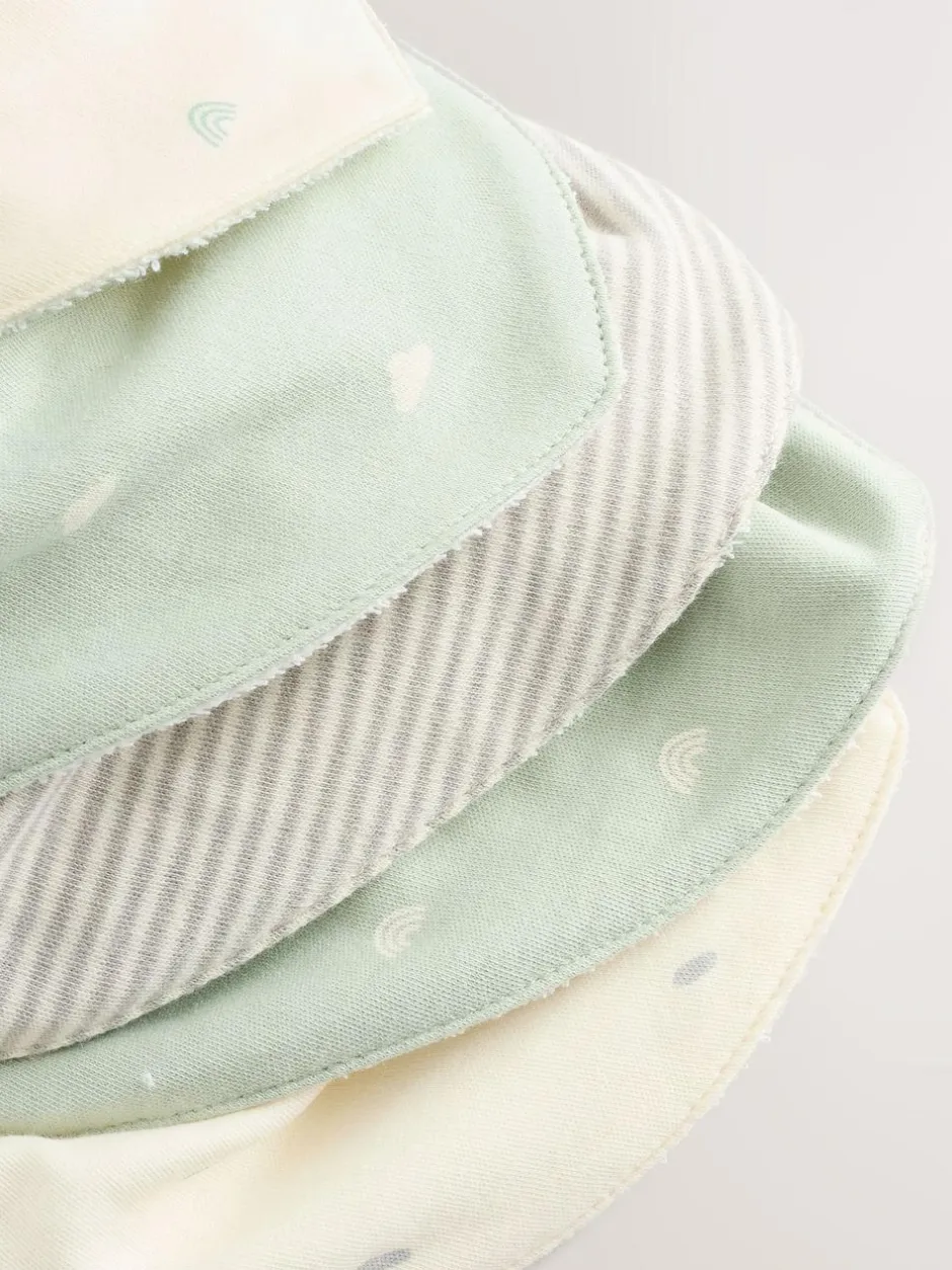 Next Baby Bibs 5 Pack Sage Green New