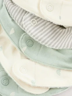 Next Baby Bibs 5 Pack Sage Green New