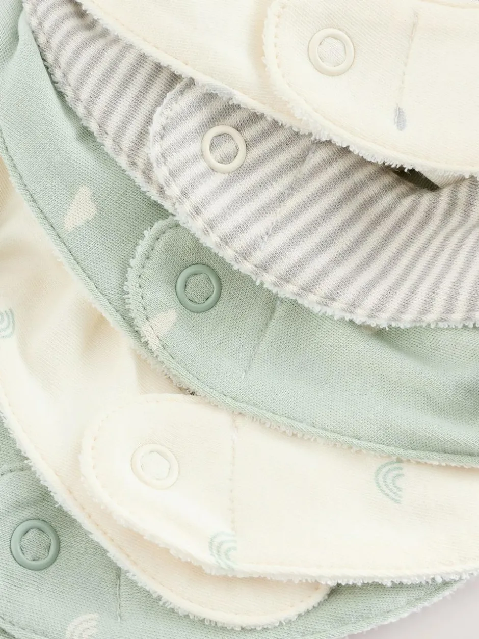 Next Baby Bibs 5 Pack Sage Green New