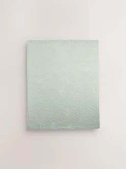 Next Baby Bobble Blanket Sage Green New
