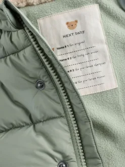 Next Baby Puffer Jacket (0mths-2yrs) Sage Green Clearance