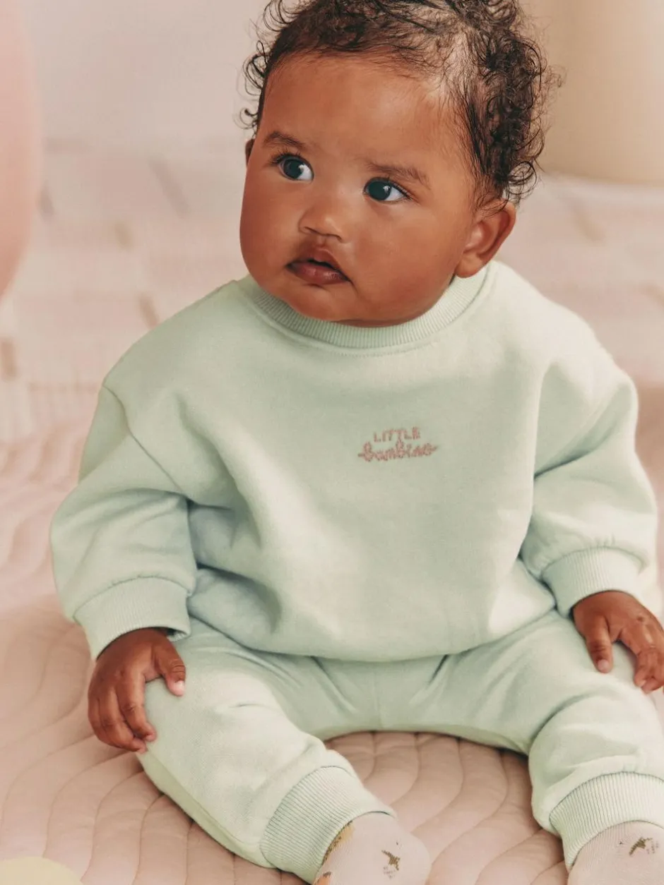 Next Baby Sweater and Joggers 2 Piece Set (0mths-2yrs) Sage Green Online