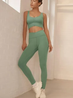 Next Balance Wrap Front Yoga Leggings Sage Green Hot