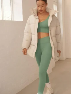 Next Balance Wrap Front Yoga Leggings Sage Green Hot