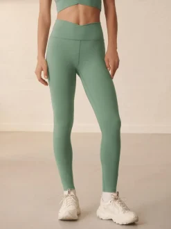 Next Balance Wrap Front Yoga Leggings Sage Green Hot