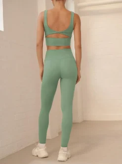 Next Balance Wrap Front Yoga Leggings Sage Green Hot
