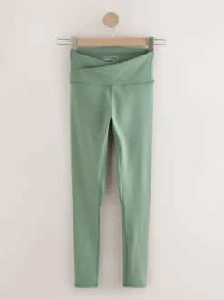 Next Balance Wrap Front Yoga Leggings Sage Green Hot