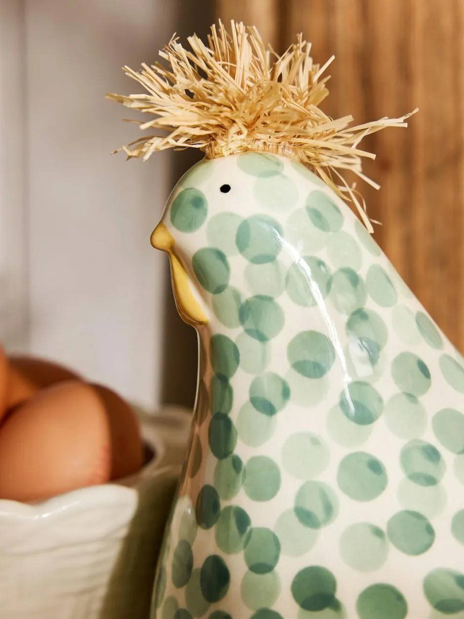 Next Ceramic Chicken Egg House Sage Green Online