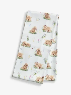 Next Sage Green Charlie The Cockapoo Wipe Clean Table Cloth Clearance