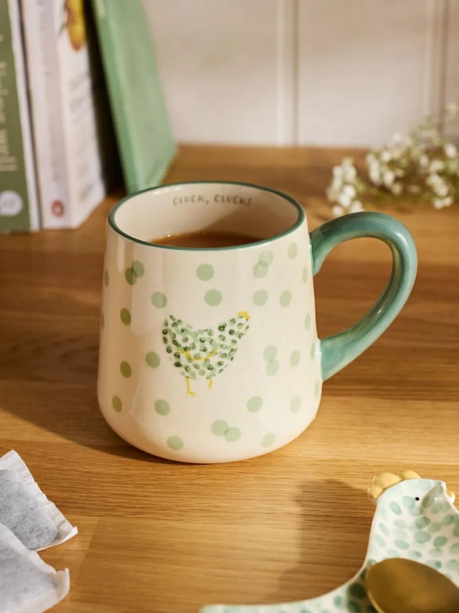 Next Sage Green Chicken Mug Online