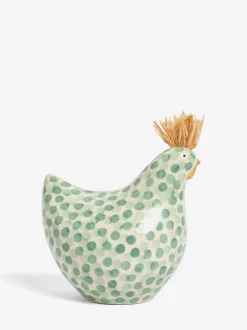Next Sage Green Chicken Ornament Clearance