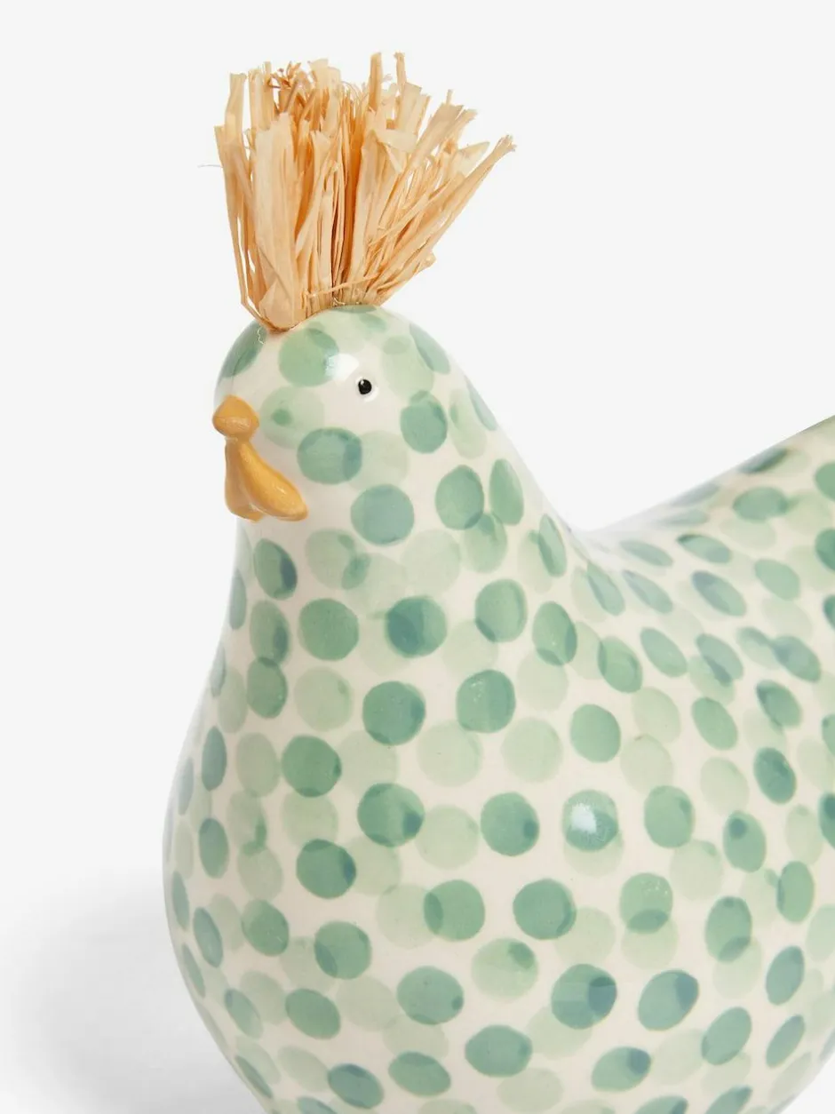 Next Sage Green Chicken Ornament Clearance