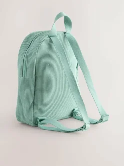 Next Sage Green Cord Small Backpack