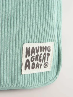 Next Sage Green Cord Small Backpack